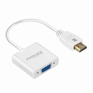 Promate HDMI to VGA Adapter - White