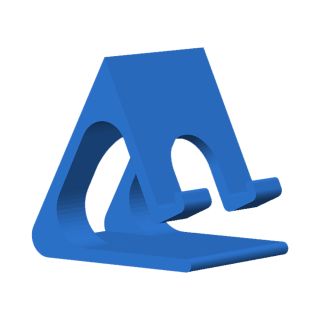 حامل جوال كبير مطبوع ثلاثي الأبعاد مع فتحة شحن