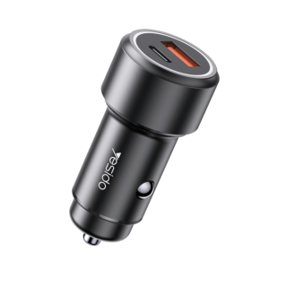 Yesido Car Charger 1x USB-A 1x USB-C 42 Watt