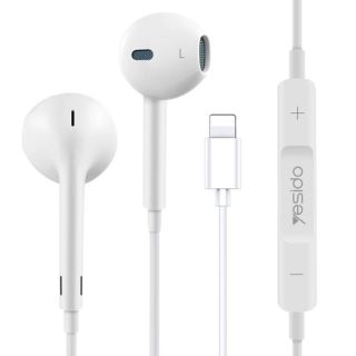 Yesido Stereo Heavy Bass Lightning Iphone Earphone