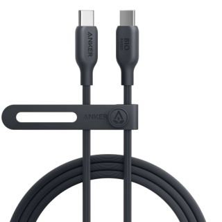 انكر 544 Bio-Based يو اس بي سي الى يو اس بي سي سلك شحن ونقل بيانات - اسود 1.8 متر