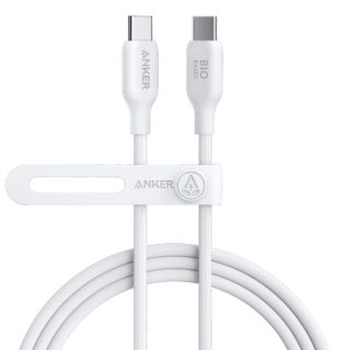 انكر 544 Bio-Based يو اس بي سي الى يو اس بي سي سلك شحن ونقل بيانات - ابيض 1.8 متر