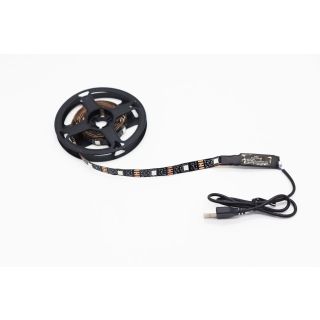 تيسو شريط إضاءة LED لمزامنة الصوت 2 متر متعدد الألوان مع جهاز تحكم عن بعد.