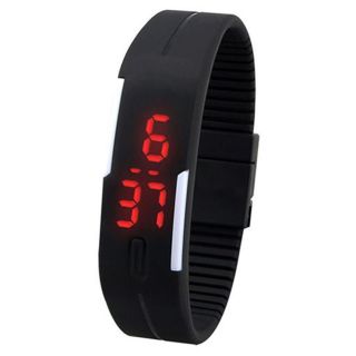 ساعة يد رقمية ال اي دي - اسود