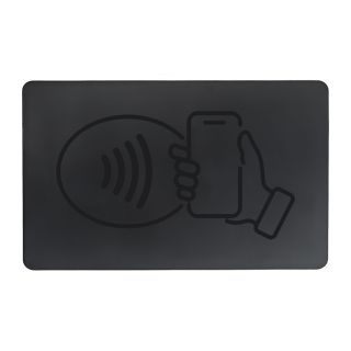 بطاقة عمل بتقنية الاتصال قريب المدى (NFC) - اسود مطفي