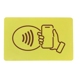 بطاقة عمل بتقنية الاتصال قريب المدى (NFC) - اصفر