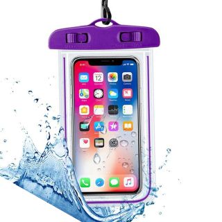 غلاف ضد الماء للجوال - بنفسجي