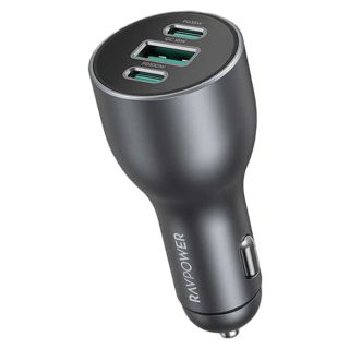 راف باور شاحن سيارة باور ديلفري 100 واط 3 مخارج