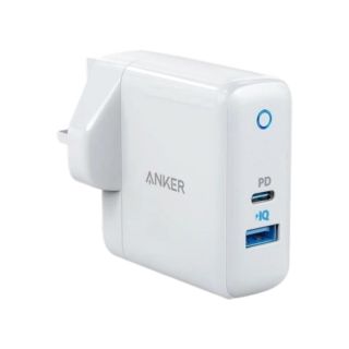 Anker Charger PowerPort PD+ 35W 2 ports 1 USB-C & 1 USB-A - White