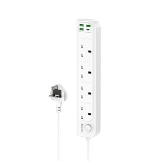 Yesido Power Socket 3250W 4 Outlets & PD Charging 3x USB-A & 1x USB-C 3M