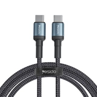 Yesido USB-C to USB-C Braided Cable 2m - Black