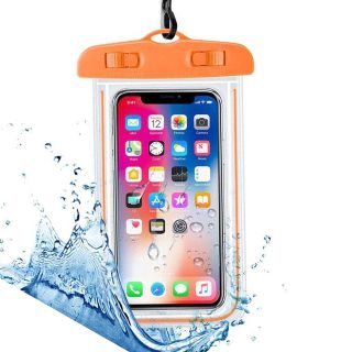 غلاف ضد الماء للجوال - برتقالي