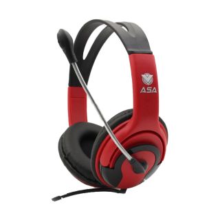 ASA Gamer Headset for PlayStation 4 & 5 AUX 3.5mm Cable - Red