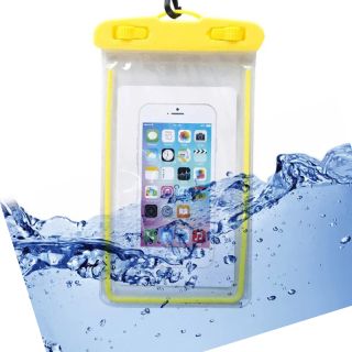 غلاف ضد الماء للجوال - اصفر