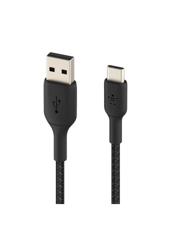 Belkin Boost Charge Braided USB-C to USB-A Cable 1m Black