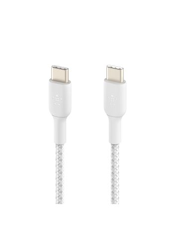 Belkin Boost Charge Braided USB-C to USB-C Cable 60W 1M White