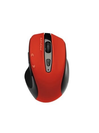 Promate EZGrip™ Ergonomic Wireless Mouse - Red