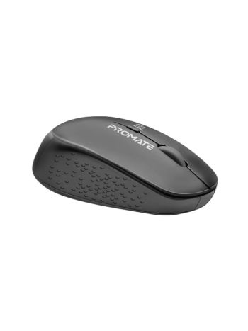 Promate 1600DPI MaxComfort® Ergonomic Wireless Mouse - Black