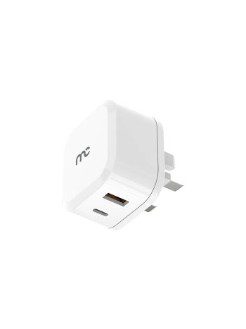 MYCANDY TRAVEL CHARGER 20W DUAL OUTPUT  CHARGER - WHITE