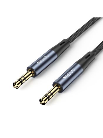 Yesido AUX to AUX Braided Cable 1m - Black