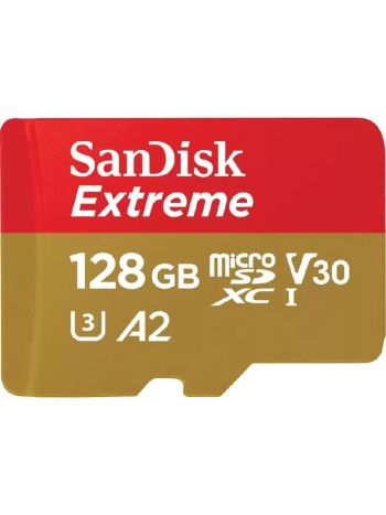 ساندسك بطاقة ذاكرة تخزين اكستريم مايكرو اس دي بسعة 128 جيجا بايت