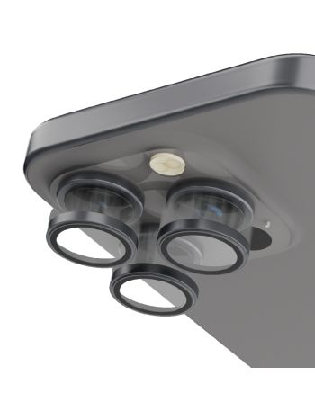  Levelo Lucent Trio 9H Hardness Camera Lens Protector for iPhone 15 Pro / 15 Pro Max - Natural Titanium
