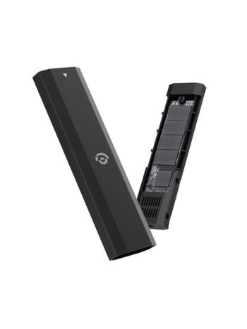 Powerology Dual Protocol Portable SSD Drive 512GB - Black