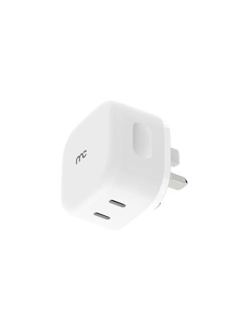 MYCANDY TRAVEL CHARGER  4SW DUAL C PD CHARGER - WHITE