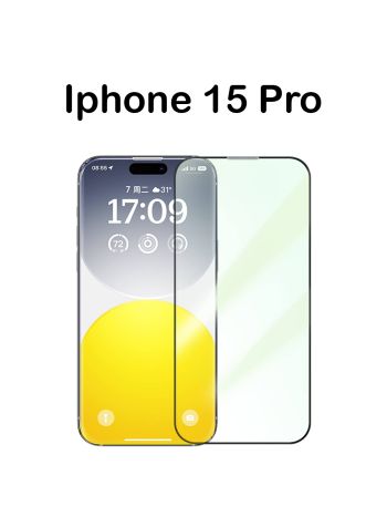 Baseus Sapphire Series HD Tempered-Glass Screen Protector (with Built-in Dust Filter) for Iphone 15 Pro Clear