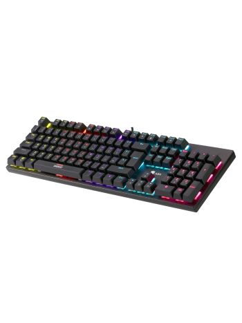 ASA Darkness Full-Size Mechanical Keyboard Rainbow Light 104 Keys USB Cable