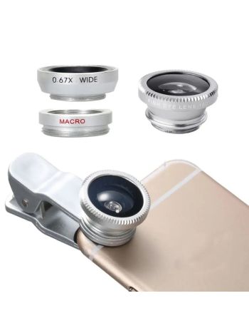 3 in 1 Phone Lens-silver