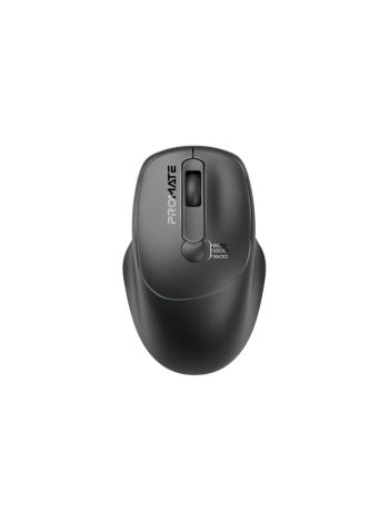 Promate EZGrip™ UniGlide Ergonomic Wireless Mouse - Black